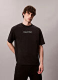 Calvin Klein Bisiklet Yaka Siyah Erkek T-Shirt LV04LD230GUB1_SS STANDARD LOGO 30S