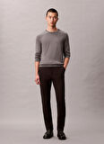 Calvin Klein Normal Bel Normal Paça Normal Siyah Erkek Pantolon LV04LD613GUB1_SLIM SATEEN CHINO TRO