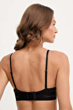 Calvin Klein Kadın Siyah Desteksiz Üçgen Bralet Sütyen LV00QF8610