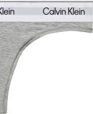 CALVIN KLEIN Kadın Marka Logolu Beyaz Elastik Bantlı Gri Külot LV00QF8518 P7A