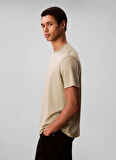 Calvin Klein Bisiklet Yaka Haki Erkek T-Shirt LV04LB275GLKJ_SS SUPIMA CHEST EMB C