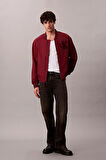 Erkek Tipped Hero Classic Fit Su İtici Bomber Mont - Bordo | M