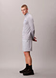 Calvin Klein Jeans Regular Fit Gri Erkek Şort LVGMF5S801IB9 WOVEN SHORT