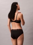 Calvin Klein Siyah Balenli Sütyen LV00QF8443 CK WOMEN