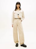 Tommy Hilfiger TJW Kısa Utility Kadın Bej Gömlek DW0DW22514ABY