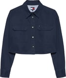 TOMMY HILFIGER Kadın Marka Logolu Günlük Kullanıma Uygun Lacivert Gömlek DW0DW22514 C1G