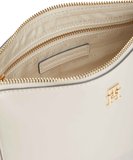 TOMMY HILFIGER Kadın Marka Logolu Günlük Kullanıma Uygun Krem Omuz Çantası AW0AW18143 AEO
