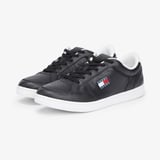 Tommy Hilfiger Cupsole Deri Erkek Siyah Spor Ayakkabı