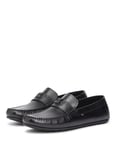 Tommy Hilfiger Siyah Erkek Loafer HARDWARE HILFIGER DRIVER SHOE