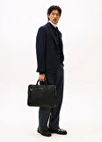 Tommy Hilfiger Siyah Erkek Laptop Çantası TH BUSINESS LEATHER COMPUTER BAG