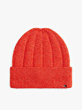 TH FLAG FLUFFY BEANIE Kadın Turuncu Bere - AW0AW17779