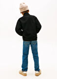 Tommy Hilfiger Düz Erkek Çocuk Siyah Sweatshırt KB0KB09902BDS
