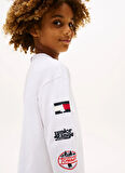 Tommy Hilfiger Baskılı Beyaz Erkek Çocuk T-Shirt KB0KB09935YBR