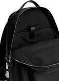 Tommy Hilfiger Suni Deri + Geri Dönüştürülmüş Polyester Siyah Erkek Sırt Çantası TH BUSINESS LEATHER BACKPACK
