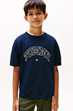 Erkek Çocuk Baskılı Kısa Kollu Tişört – Lacivert | 14 Yaş