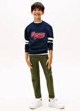 Tommy Hilfiger Baskılı Erkek Çocuk Lacivert Sweatshırt KB0KB09985C1G
