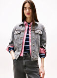 Tommy Jeans Standart Gri Kadın Ceket DW0DW215551DA