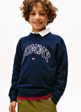 Tommy Hilfiger Baskılı Erkek Çocuk Lacivert Sweatshırt KB0KB09899C1G