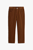 Erkek Çocuk Skater Fit Kadife Pantolon - Kahverengi | 8 Yaş