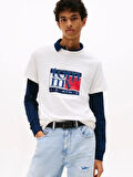 Tommy Jeans TJM Slim RWB Bayrak Desenli Erkek T-shirt DM0DM21977YBH