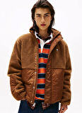 Tommy Jeans Kahve Erkek Sweatmont DM0DM22066GVP TJM ESSENTL MIX TEDDY