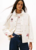 Tommy Jeans Standart Beyaz Kadın Ceket DW0DW21664YBH
