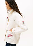 Tommy Jeans Standart Beyaz Kadın Ceket DW0DW21664YBH
