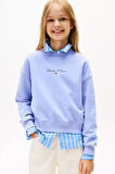 Kız Çocuk Regular Kalıp Nakış Logolu Sweatshirt - Lila | 12 Yaş