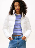 Tommy Jeans Ekru Kadın Standart Mont DW0DW21619YBL