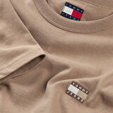 TJM REG BADGE TEE EXT Erkek Kahverengi T-Shirt - DM0DM20322
