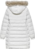 TOMMY HILFIGER Kadın Marka Logolu Kapüşonlu Şık Görünümlü Full Fermuarlı Günlük Kullanıma Uygun Beyaz1 Mont DW0DW18864 YBL