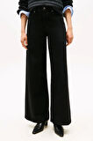 Tommy Hilfiger Siyah Denim 70'ler Stili Geniş Paça Yüksek Bel Kadın Jeans WW0WW482541BY