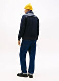 Tommy Hilfiger Dik Yaka Mavi Erkek Sweatshırt MW0MW41329DW5_MIX MEDIA ESS RWB STA