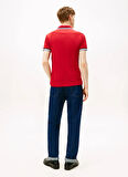 Tommy Hilfiger Kırmızı Erkek Polo T-Shirt MW0MW40308XLD_CUFF INTEREST SLIM FI