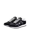 Erkek Kumaş Kombinli Koşu Stili Sneaker - Siyah | 44