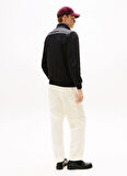 Tommy Hilfiger Dik Yaka Siyah Erkek Sweatshırt MW0MW41329BDS_MIX MEDIA ESS RWB STA