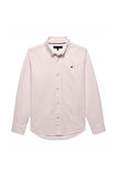 Erkek Çocuk Düğmeli Yaka Oxford Gömlek - Pembe | 14 Yaş