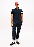 Tommy Hilfiger Mavi Erkek Polo T-Shirt MW0MW41354DW5_RWB SLEEVE TAPE REG P