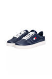 Erkek The Greenwich Logo Patch'li Kort Sneaker - Lacivert | 42
