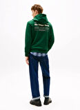 Tommy Hilfiger Kapüşon Yaka Yeşil Erkek Sweatshırt MW0MW40065L6K_HILFIGER HERALD GRAPH