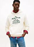 Tommy Hilfiger Kapüşon Yaka Sarı Erkek Sweatshırt MW0MW40066Z00_HERALD SKYLINE HOODY