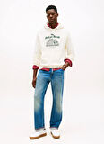 Tommy Hilfiger Kapüşon Yaka Sarı Erkek Sweatshırt MW0MW40066Z00_HERALD SKYLINE HOODY