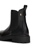 Tommy Hilfiger Deri Siyah Kadın Bot FW0FW08766BDS
