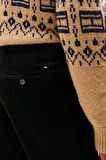 Erkek Denton Düz Paça Kadife Pantolon - Siyah | 31/32