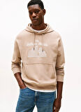 Tommy Hilfiger Kapüşon Yaka Bej Erkek Sweatshırt MW0MW40066AFE_HERALD SKYLINE HOODY