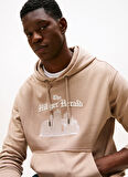 Tommy Hilfiger Kapüşon Yaka Bej Erkek Sweatshırt MW0MW40066AFE_HERALD SKYLINE HOODY