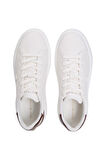 Kadın Metalik Detaylı Platform Tabanlı Sneaker - Beyaz/Bronz | 39