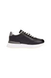 Kadın Metalik Detaylı Chic Fashion Runner Sneaker - Siyah | 38