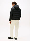 Tommy Hilfiger Normal Siyah Erkek Ceket MW0MW41983BDS_MID WEIGHT HOODED JAC