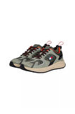Erkek Farklı Materyalli Runner Sneaker - Yeşil | 44